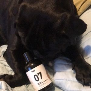 Cedarwood and Grapefruit moisturizing body oil.